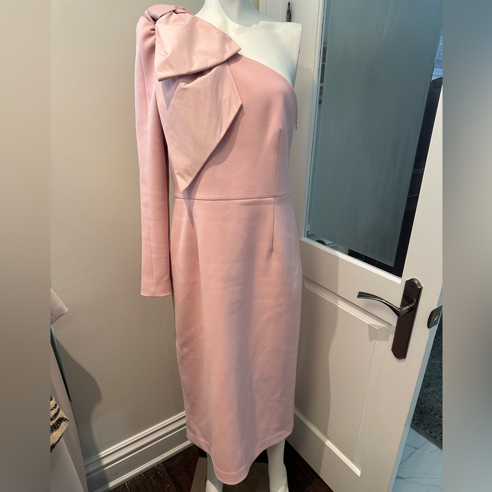 Rebecca Vallance Pink Annabelle one-shoulder Asymmetrical Dress